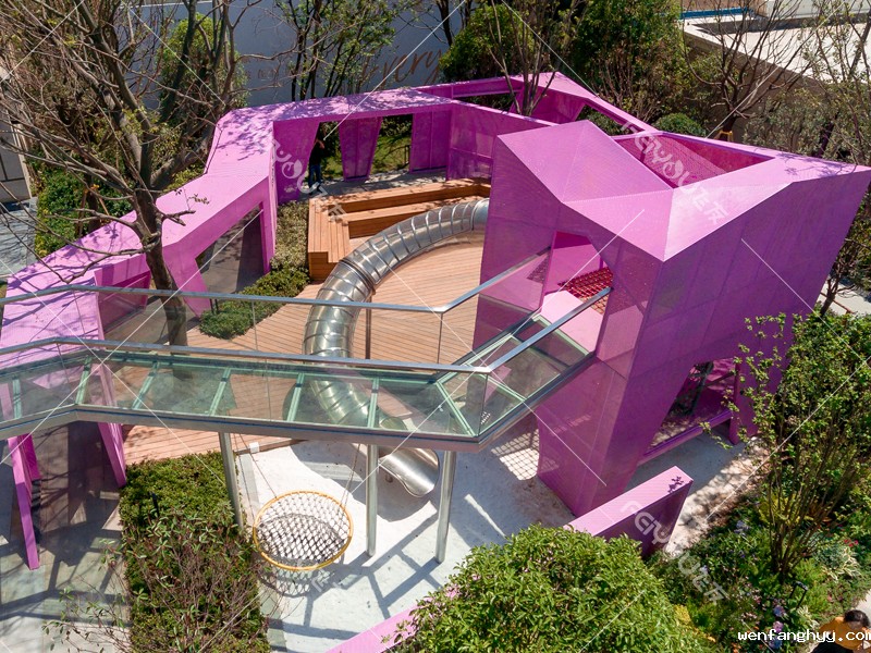 mini盒子不锈钢组合滑梯